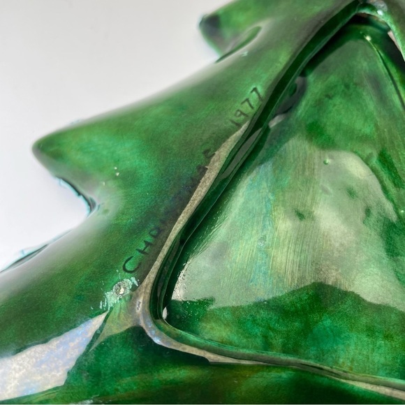 Vintage 1977 Christmas Tree Candy Dish - Picture 7 of 12